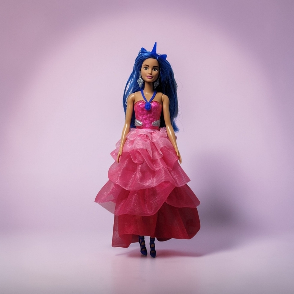Barbie 65th Anniversary Unicorn Doll Inspired By "Touch of Magic Series" TV Show - Picture 2 of 14